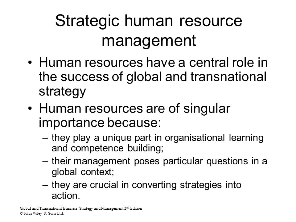 Importance of HRM for Organizational Success